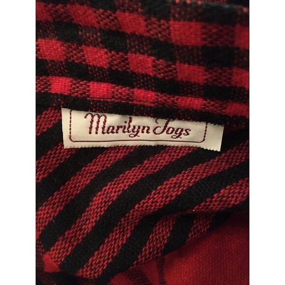 Marilyn Togs Red Plaid Midi Wool Skirt High Waist Vintage 60’s Size 9 Waist 24" - Picture 4 of 5